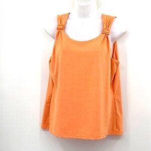 Vintage Lana Lee Canada Tank Top Size L Light Pale Orange/Peach Color